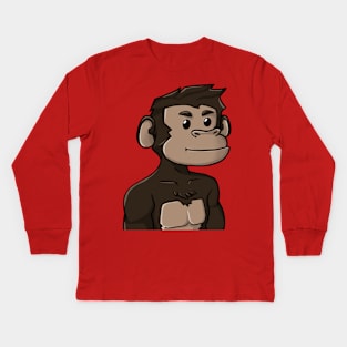 ape awesome Kids Long Sleeve T-Shirt